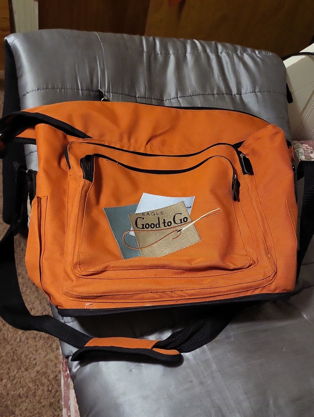 Orange Men's Messenger Bag